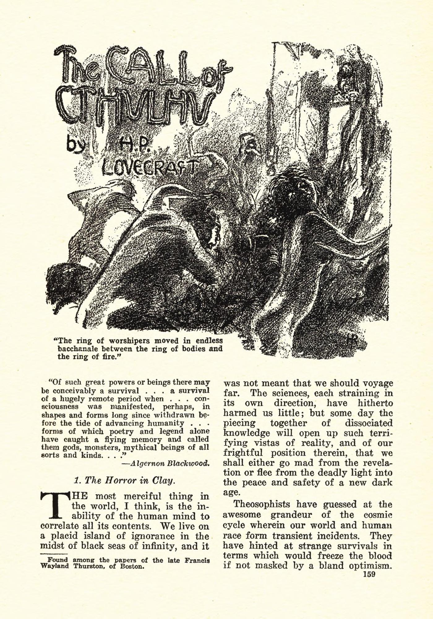 H.P. Lovecraft and the Development of Horror Literature | COVE